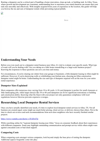 Making the Most of Your Rental Duration: Tips from an Allen Specialist