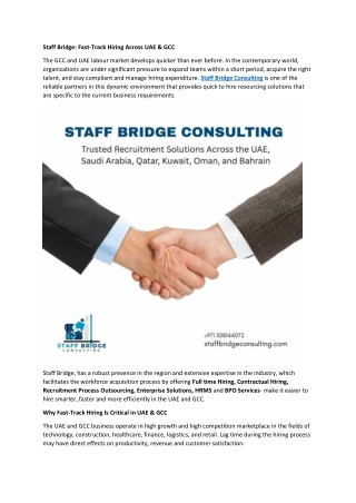 Staff Bridge - Fast-Track Hiring Across UAE & GCC