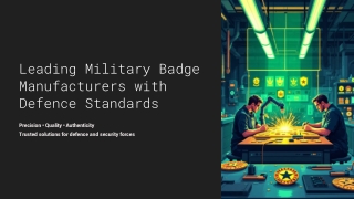 Trusted Military Badge Manufacturers Meeting Defence Standards