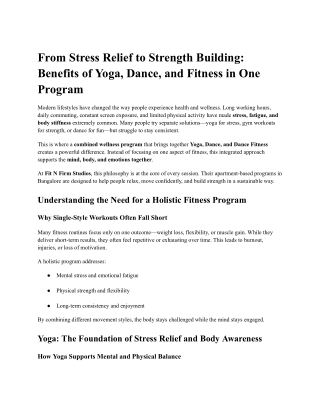 Apartment wellness Sessions in Panathur & Kadubeesanahalli