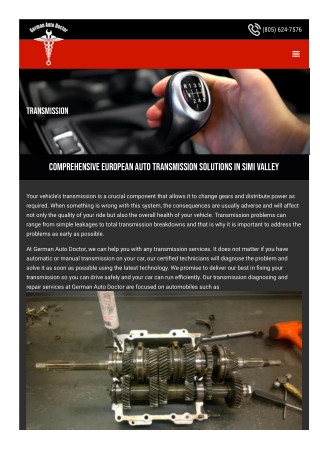 European Auto Transmission Solutions in Simi Valley