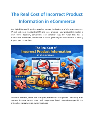 The Real Cost of Incorrect Product Information in eCommerce