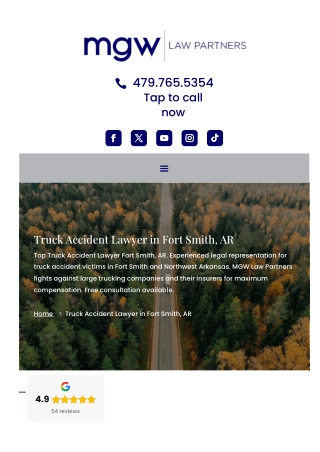 Truck Accident Lawyer in Fort Smith, AR