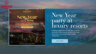 New Year party at luxury resorts - Anantum Gateway Resorts
