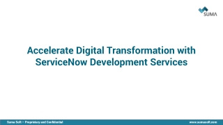Accelerate Digital Transformation with ServiceNow Development Services