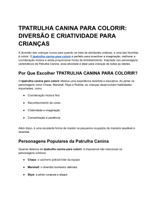 TPATRULHA CANINA PARA COLORIR_ DIVERSÃO E CRIATIVIDADE PARA CRIANÇAS