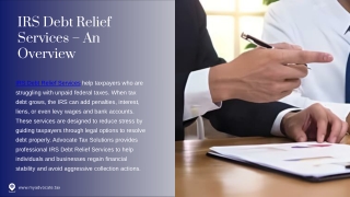 IRS Debt Relief Services That Help You Resolve Tax Debt With Confidence