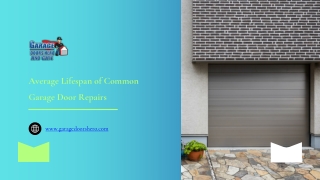 Average Lifespan of Common Garage Door Repairs