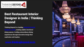 Best Restaurant Interior Designer in India | Thinking Beyond