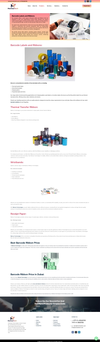 Looking for High-Quality Barcode Labels and Ribbons at the Best Price in India?