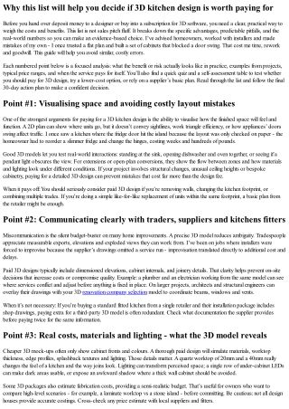 Is Paying for 3D Kitchen Design Worth It or a Waste of Money?