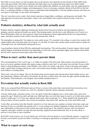 What to Know About Pediatric Dentistry in Rock Hill