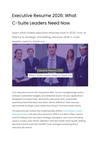 Executive Resume 2026_ What C-Suite Leaders Need Now