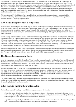 Rock Chip Repair Greensboro: Preventing Cracks on Highway Commutes