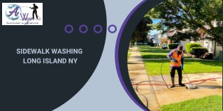 A Wash Corp - Sidewalk washing long Island NY