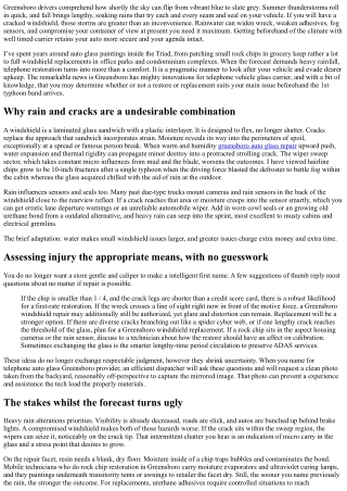 Cracked Windshield Greensboro: Mobile Repair for Heavy Rain Prep