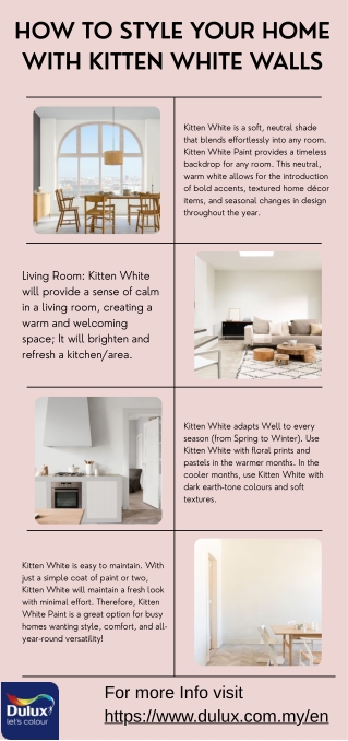How to Style Your Home with Kitten White Walls