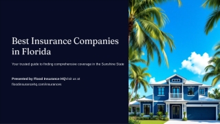 Best Insurance Companies in Florida