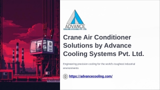 Crane Air Conditioner Solutions by Advance Cooling Systems Pvt. Ltd
