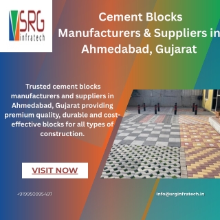 Cement Blocks Manufacturers & Suppliers in Ahmedabad, Gujarat