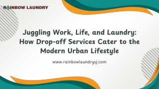 Juggling Work, Life, and Laundry How Drop-off Services Cater to the Modern Urban Lifestyle