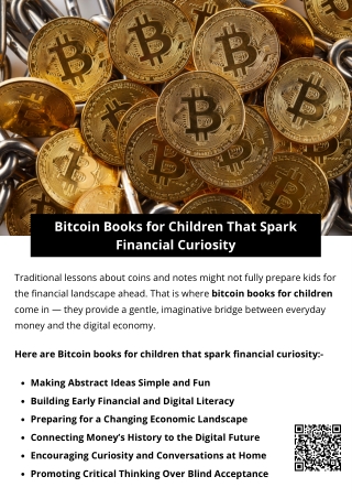 Bitcoin Books for Children That Spark Financial Curiosity