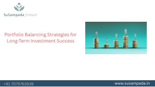 Portfolio Balancing Strategies for Long-Term Investment Success