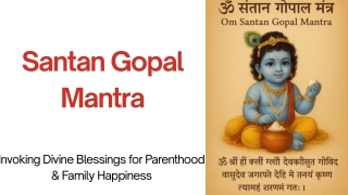 Santan Gopal Mantra & Its Spiritual Benefits