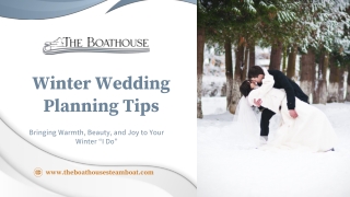 Winter Wedding Planning Tips