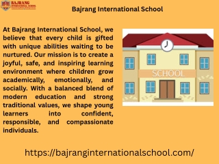 Best Preschool & Early Learning for Kids in Greater Noida West – Bajrang Interna