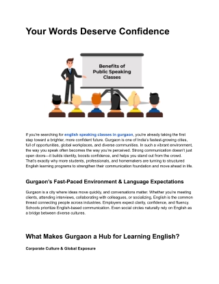 Your Words Deserve Confidence