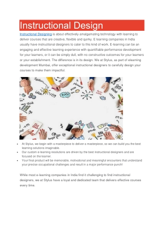 Instructional Design