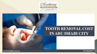 TOOTH REMOVAL COST IN ABU DHABI CITY