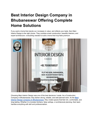 interior Design Company