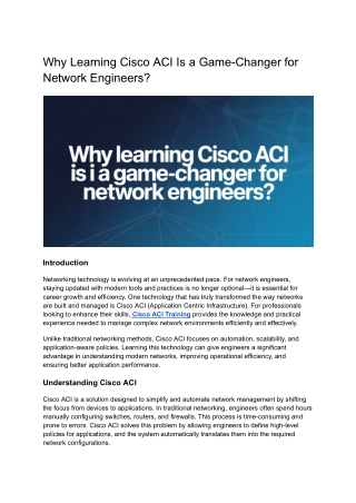Why Learning Cisco ACI Is a Game-Changer for Network Engineers_