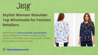 Stylish Women Shoulder Top Wholesale for Fashion Retailers