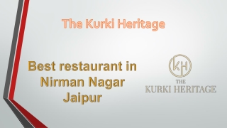 Best restaurant in Nirman nagar Jaipur