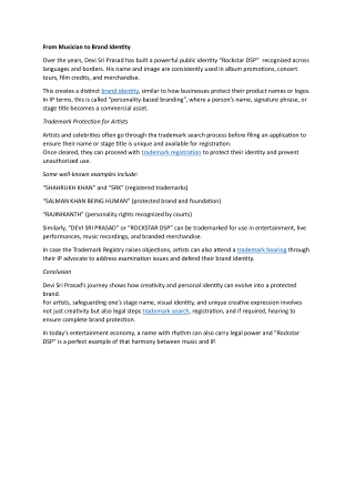 From Musician to Brand Identity