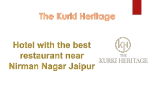 Hotel with the best restaurant near nirman nagar Jaipur (1)