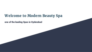 Welcome to Modern Beauty Spa
