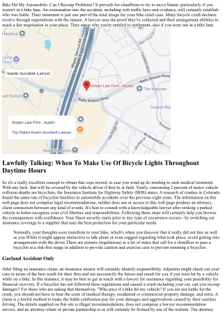 Hit Outside The Lines: Can I Still File A Claim If I Wasn't In A Bike Lane?