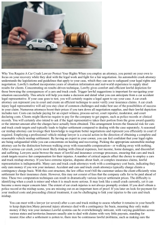 Why You Must Employ An Automobile Mishap Legal Representative