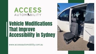 Vehicle Modifications That Improve Accessibility in Sydney