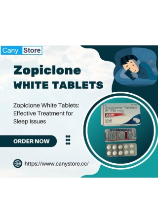 Zopiclone Tablets White Next Day UK Delivery
