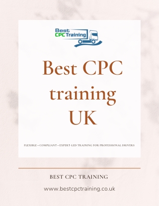 Get the Best CPC Training UK with Best CPC Training