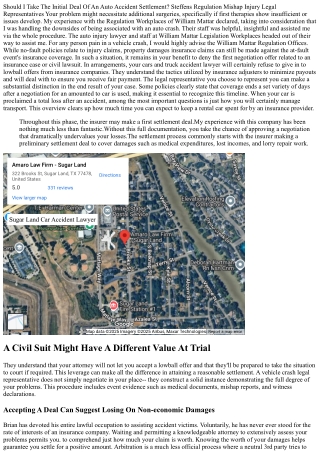 How Much Time Is The Legal Process Of A Car Mishap Instance?