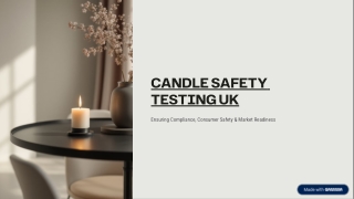 Candle Safety Testing UK for EN Standard Compliance