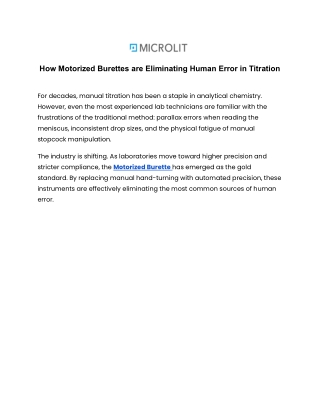 A Beginner’s Guide to Upgrading Your Titration Workflow