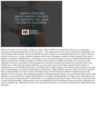 What To Do After An Uber Mishap: A Guide For Passengers With Or Without A Certif