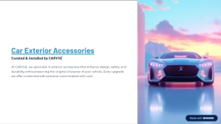 Protect Your Car from Scratches and Damage by Carvve